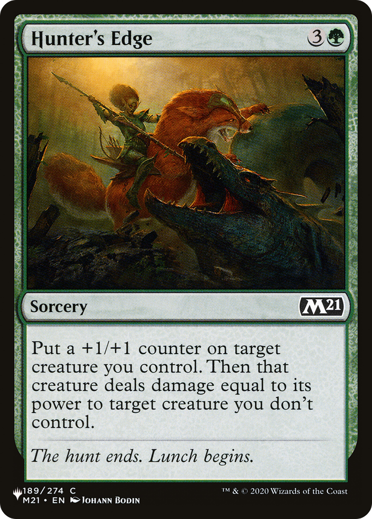 Hunter's Edge [The List] | Jomio and Rueliete's Cards and Comics