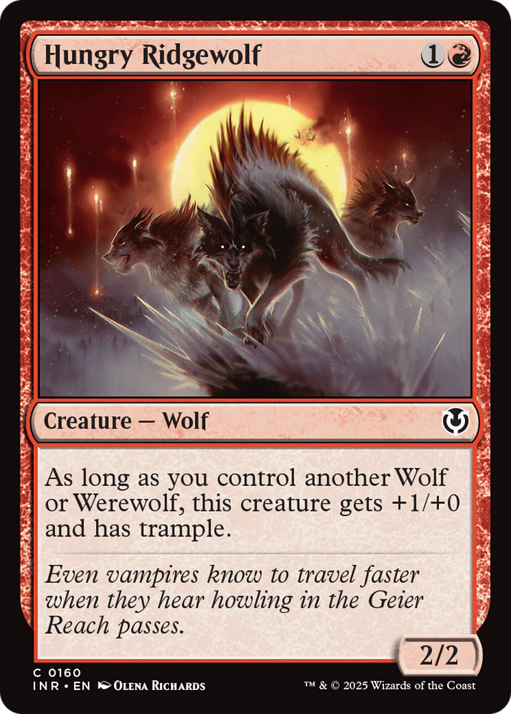 Hungry Ridgewolf [Innistrad Remastered] | Jomio and Rueliete's Cards and Comics