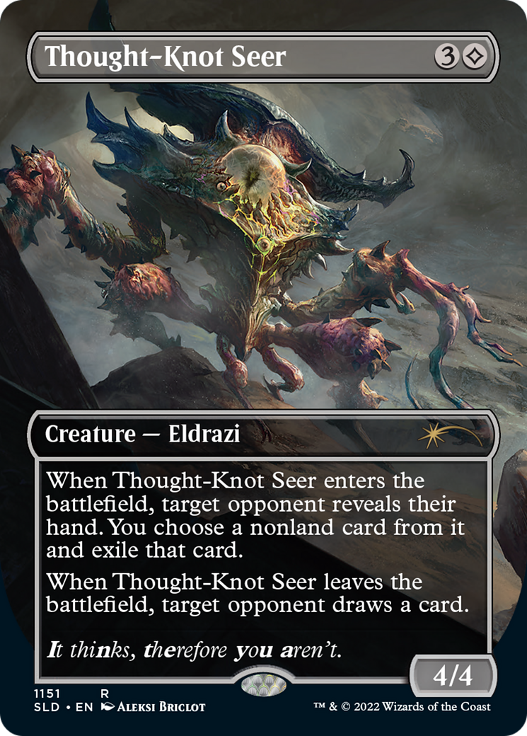 Thought-Knot Seer (1151) (Borderless) [Secret Lair Drop Series] | Jomio and Rueliete's Cards and Comics