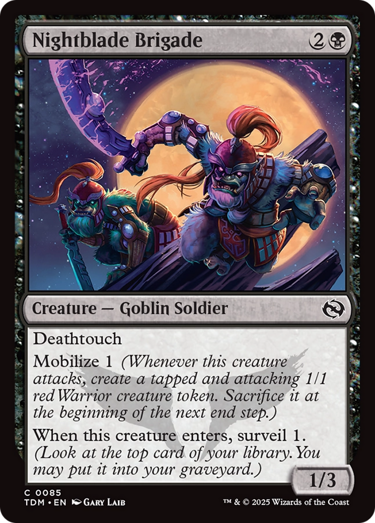 Nightblade Brigade [Tarkir: Dragonstorm] | Jomio and Rueliete's Cards and Comics