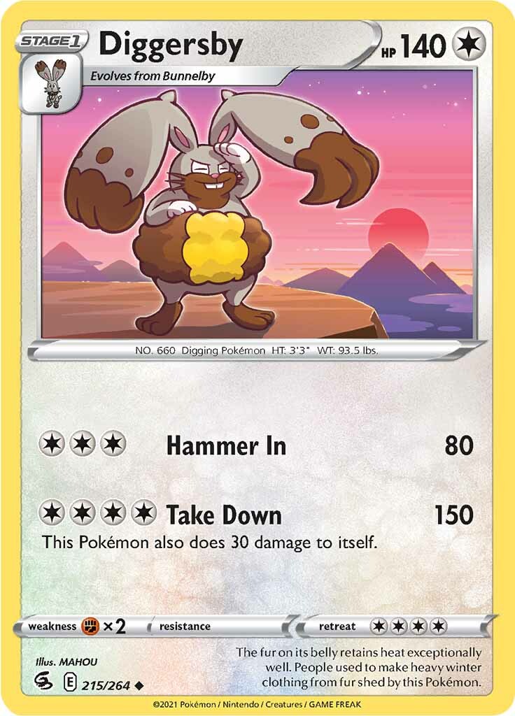 Diggersby (215/264) [Sword & Shield: Fusion Strike] | Jomio and Rueliete's Cards and Comics