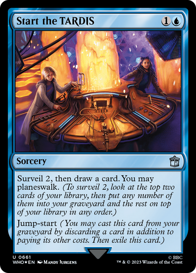 Start the TARDIS (Surge Foil) [Doctor Who] | Jomio and Rueliete's Cards and Comics