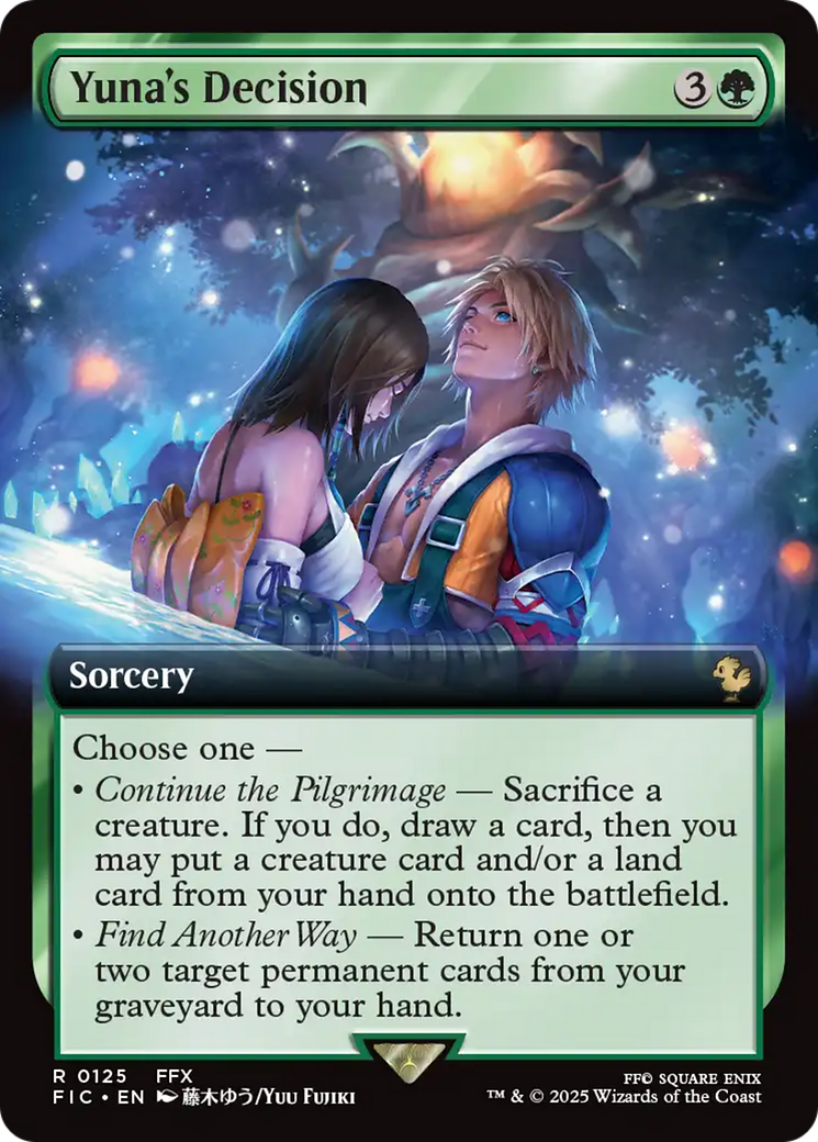 Yuna's Decision (Extended Art) [FINAL FANTASY Commander] | Jomio and Rueliete's Cards and Comics