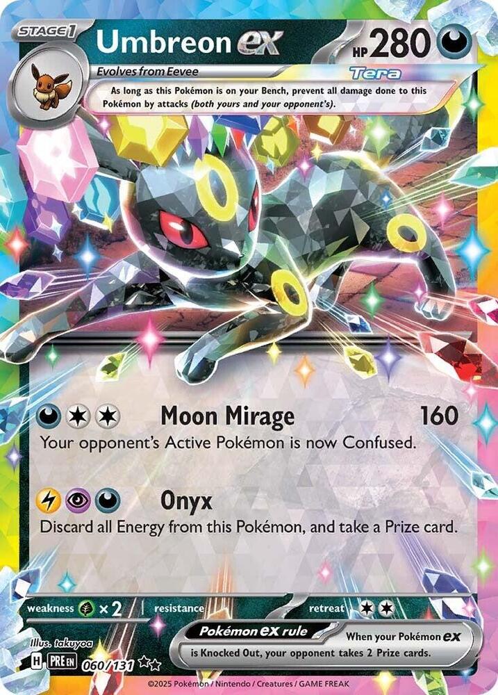 Umbreon ex (060/131) [Scarlet & Violet: Prismatic Evolutions] | Jomio and Rueliete's Cards and Comics