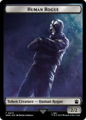 Human Rogue // Clue (0021) Double-Sided Token [Doctor Who Tokens] | Jomio and Rueliete's Cards and Comics