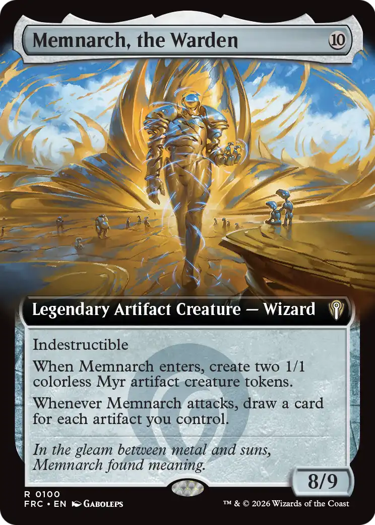 Memnarch, the Warden (Extended Art) [Reality Fracture Commander] | Jomio and Rueliete's Cards and Comics