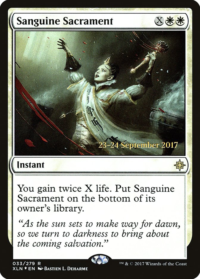 Sanguine Sacrament [Ixalan Prerelease Promos] | Jomio and Rueliete's Cards and Comics