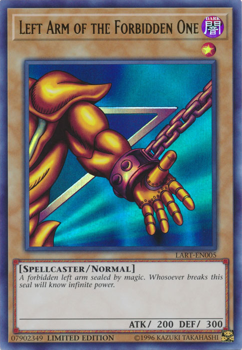 Left Arm of the Forbidden One [LART-EN005] Ultra Rare | Jomio and Rueliete's Cards and Comics