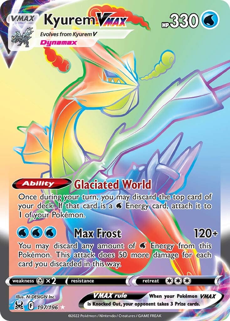 Kyurem VMAX (197/196) [Sword & Shield: Lost Origin] | Jomio and Rueliete's Cards and Comics