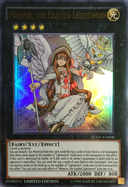 Minerva, the Exalted Lightsworn [YCSW-EN008] Ultra Rare | Jomio and Rueliete's Cards and Comics