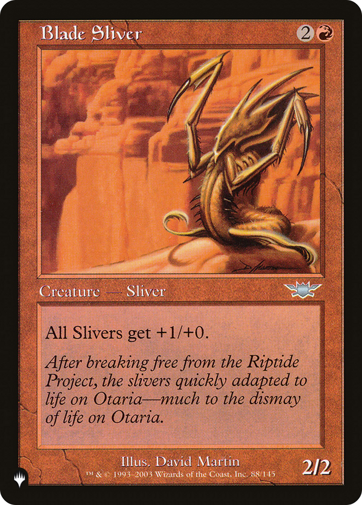 Blade Sliver [The List] | Jomio and Rueliete's Cards and Comics