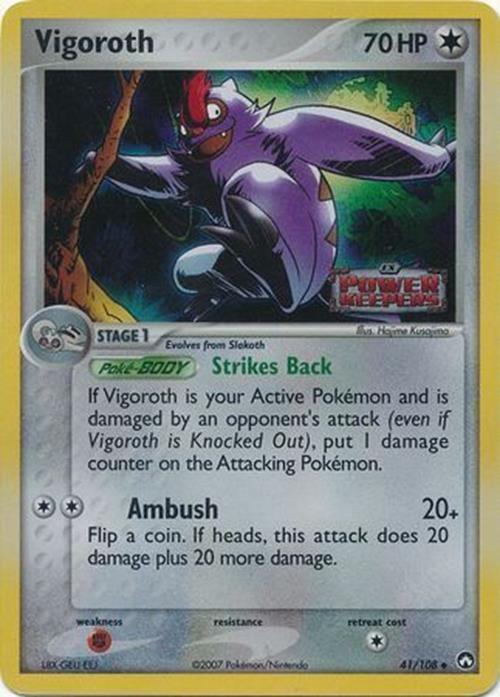 Vigoroth (41/108) (Stamped) [EX: Power Keepers] | Jomio and Rueliete's Cards and Comics