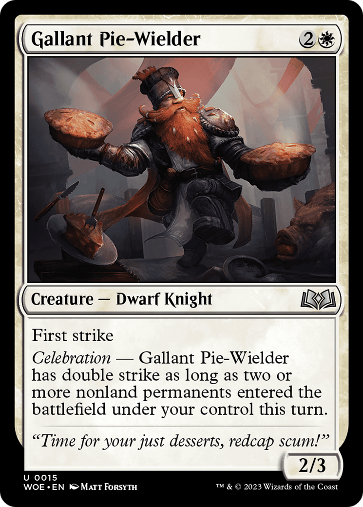 Gallant Pie-Wielder [Wilds of Eldraine] | Jomio and Rueliete's Cards and Comics