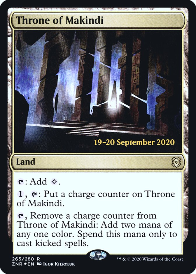 Throne of Makindi [Zendikar Rising Prerelease Promos] | Jomio and Rueliete's Cards and Comics