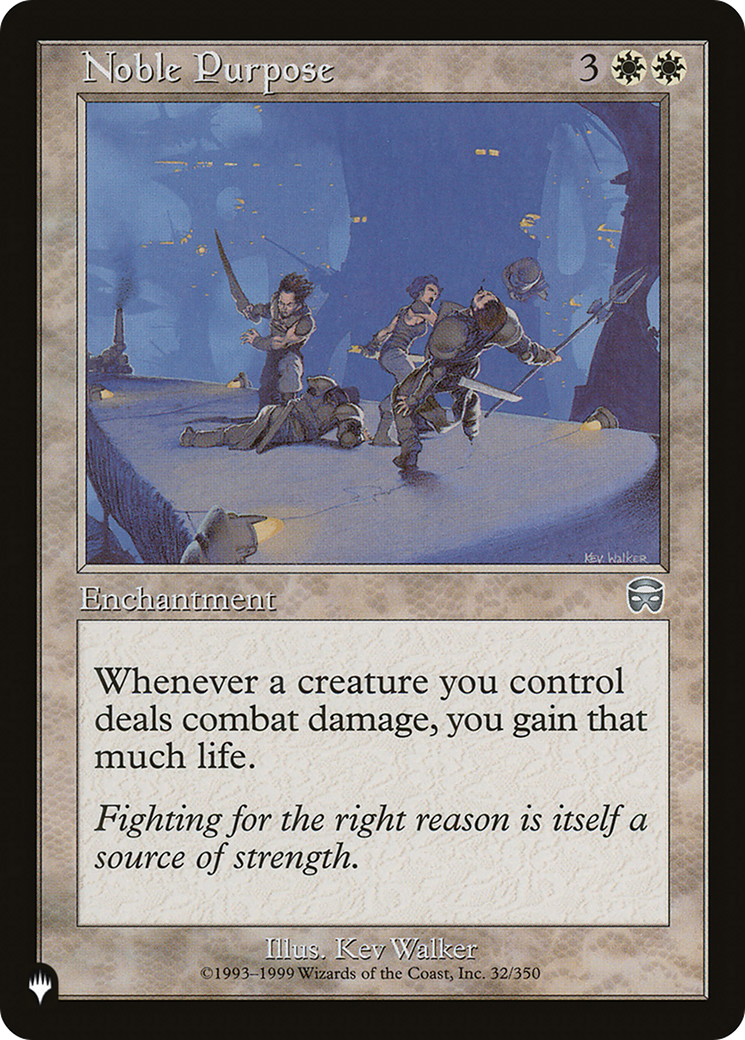 Noble Purpose [The List] | Jomio and Rueliete's Cards and Comics