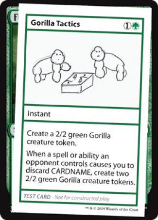 Gorilla Tactics (2021 Edition) [Mystery Booster Playtest Cards] | Jomio and Rueliete's Cards and Comics