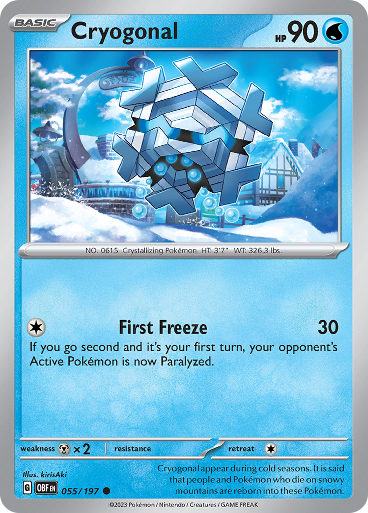 Cryogonal (055/197) [Scarlet & Violet: Obsidian Flames] | Jomio and Rueliete's Cards and Comics