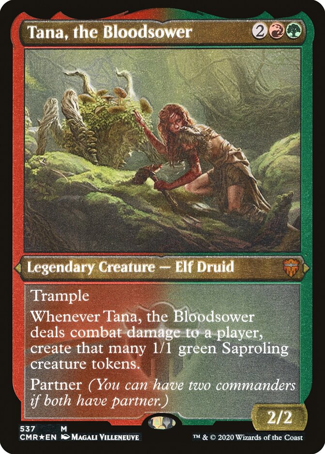 Tana, the Bloodsower (Etched) [Commander Legends] | Jomio and Rueliete's Cards and Comics