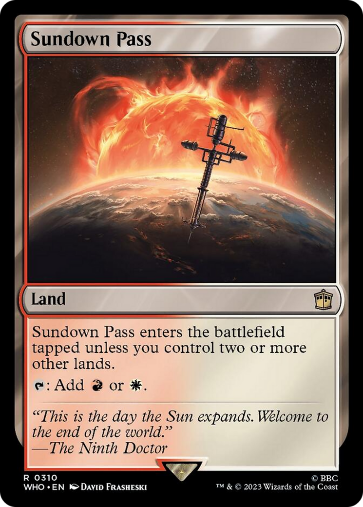 Sundown Pass [Doctor Who] | Jomio and Rueliete's Cards and Comics