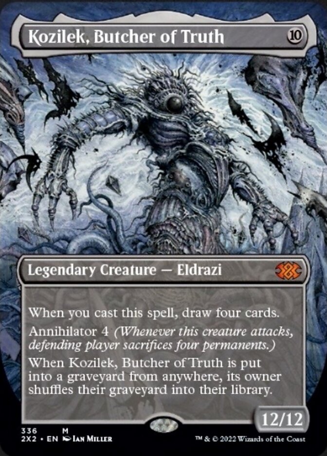Kozilek, Butcher of Truth (Borderless Alternate Art) [Double Masters 2022] | Jomio and Rueliete's Cards and Comics