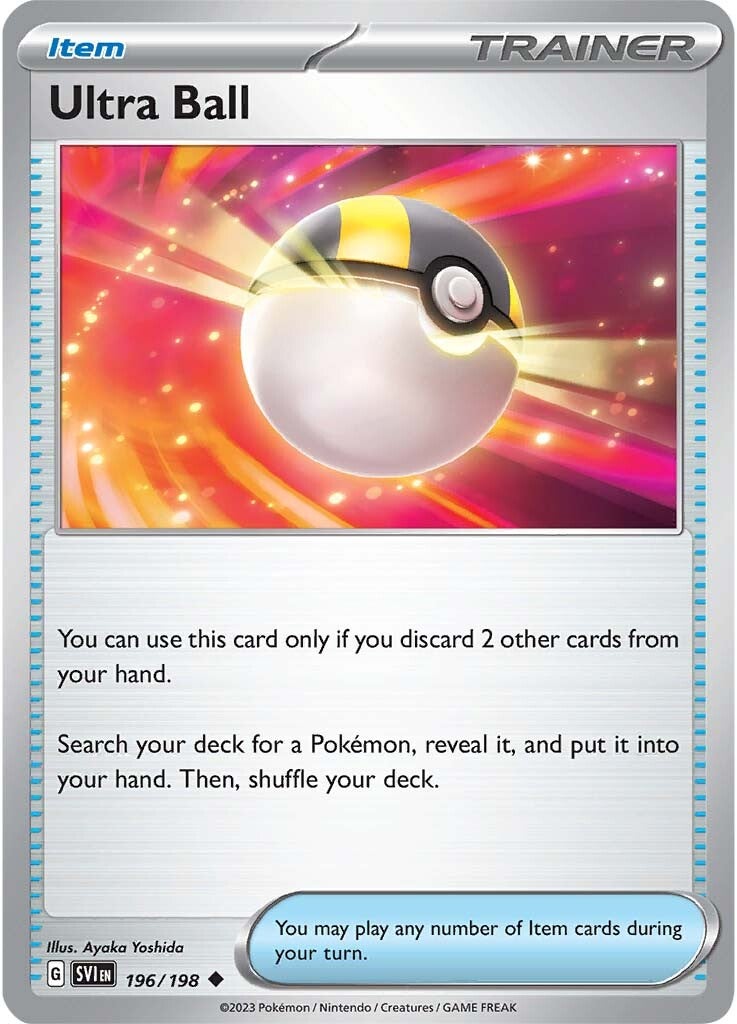 Ultra Ball (196/198) [Scarlet & Violet: Base Set] | Jomio and Rueliete's Cards and Comics