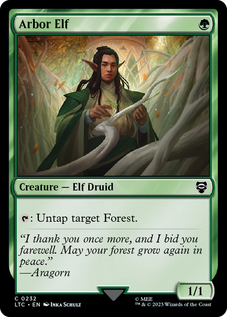 Arbor Elf [The Lord of the Rings: Tales of Middle-Earth Commander] | Jomio and Rueliete's Cards and Comics