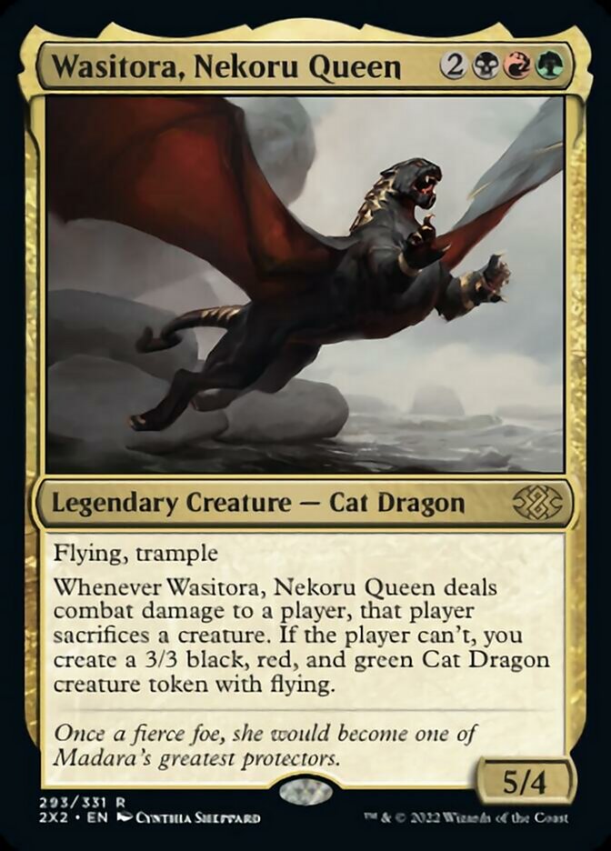 Wasitora, Nekoru Queen [Double Masters 2022] | Jomio and Rueliete's Cards and Comics