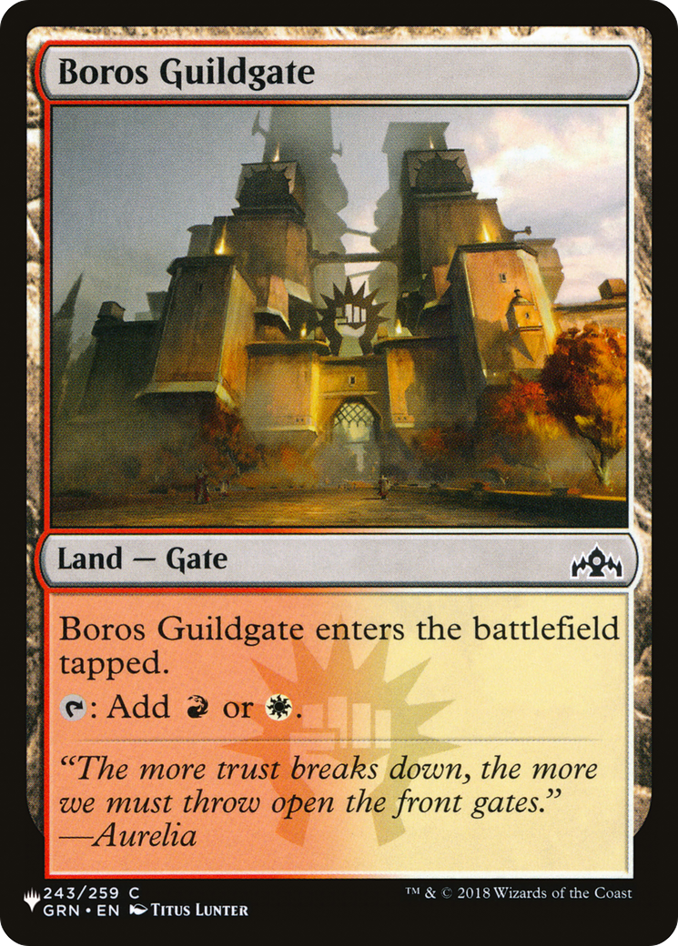 Boros Guildgate [The List] | Jomio and Rueliete's Cards and Comics