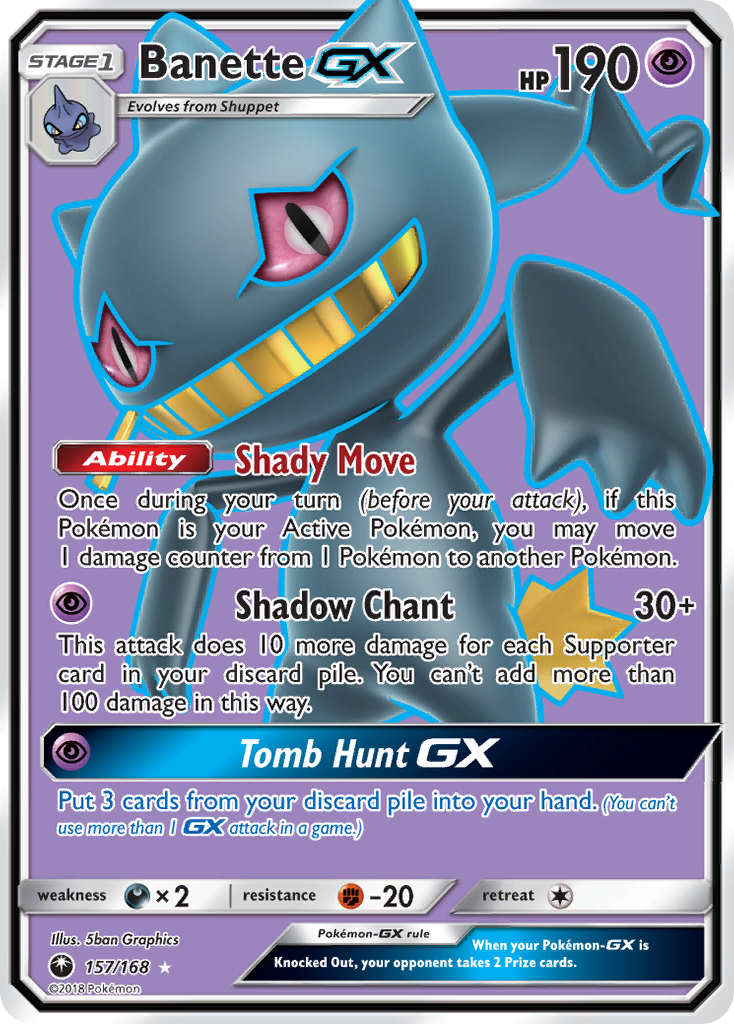 Banette GX (157/168) [Sun & Moon: Celestial Storm] | Jomio and Rueliete's Cards and Comics