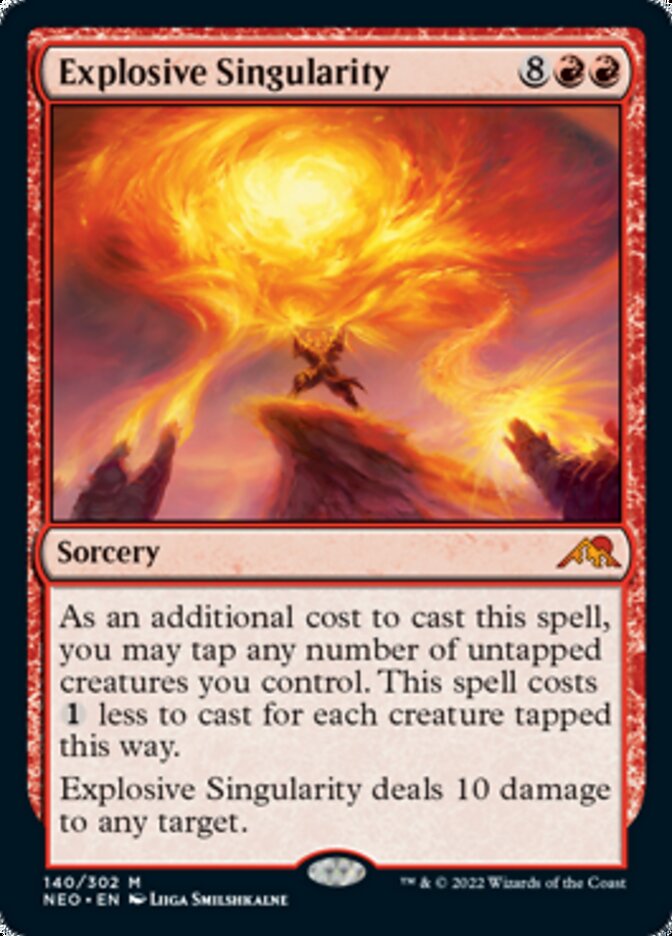 Explosive Singularity [Kamigawa: Neon Dynasty] | Jomio and Rueliete's Cards and Comics