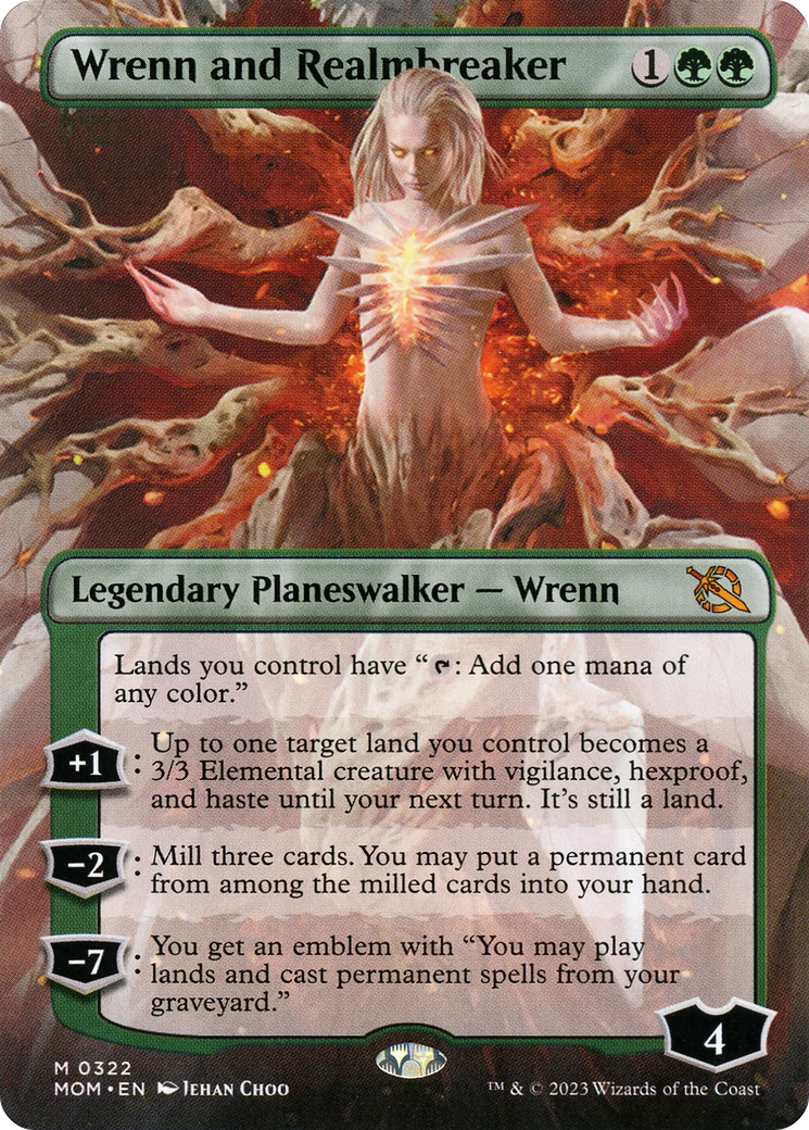 Wrenn and Realmbreaker (Borderless Alternate Art) [March of the Machine] | Jomio and Rueliete's Cards and Comics
