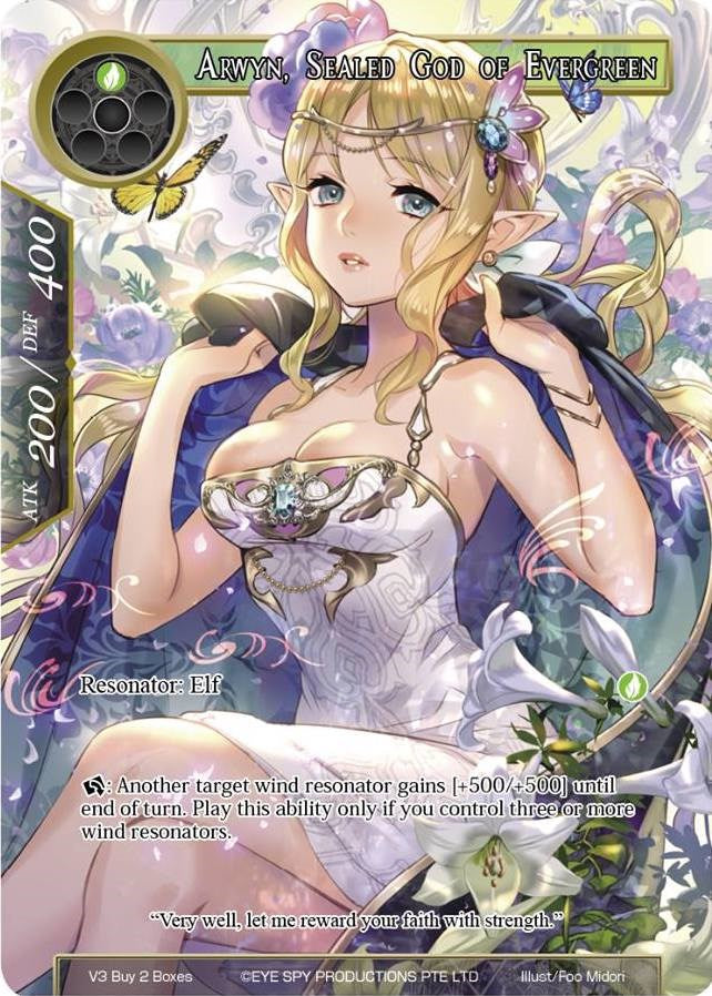 Arwyn, Sealed God of Evergreen (V3 Buy 2 Boxes) [Promo Cards] | Jomio and Rueliete's Cards and Comics