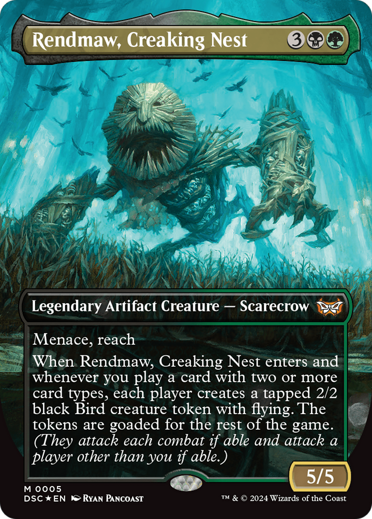 Rendmaw, Creaking Nest (Borderless) [Duskmourn: House of Horror Commander] | Jomio and Rueliete's Cards and Comics