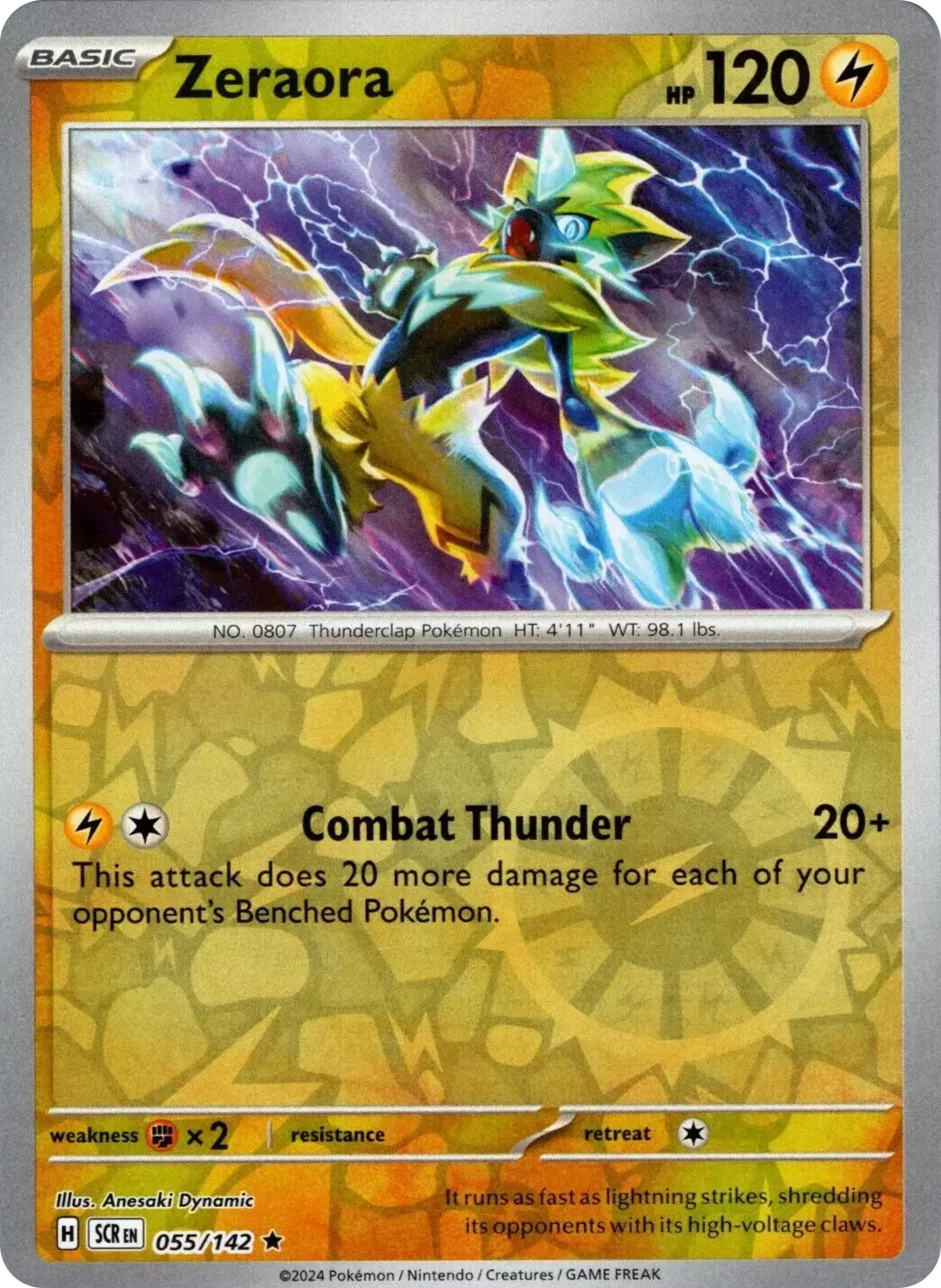 Zeraora (055/142) [Scarlet & Violet: Stellar Crown] | Jomio and Rueliete's Cards and Comics