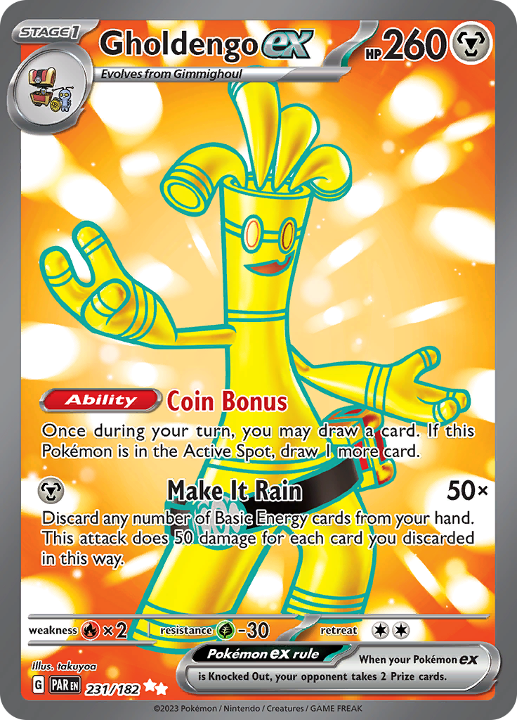 Gholdengo ex (231/182) [Scarlet & Violet: Paradox Rift] | Jomio and Rueliete's Cards and Comics