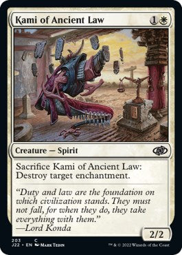 Kami of Ancient Law [Jumpstart 2022] | Jomio and Rueliete's Cards and Comics
