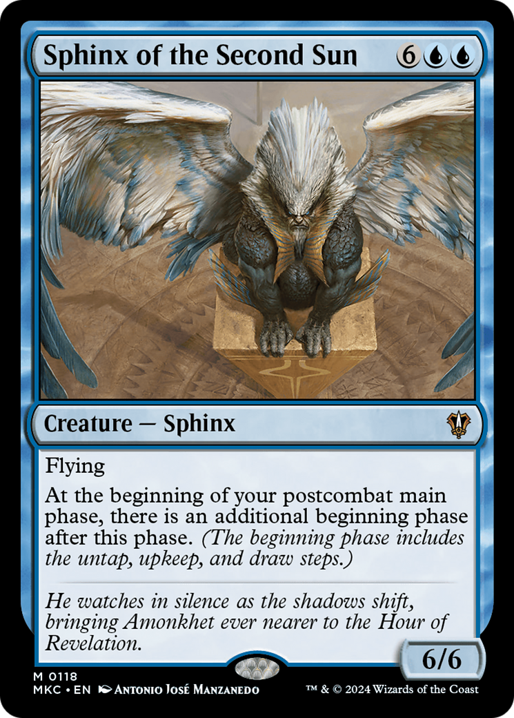 Sphinx of the Second Sun [Murders at Karlov Manor Commander] | Jomio and Rueliete's Cards and Comics