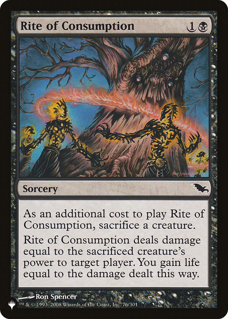 Rite of Consumption [The List] | Jomio and Rueliete's Cards and Comics