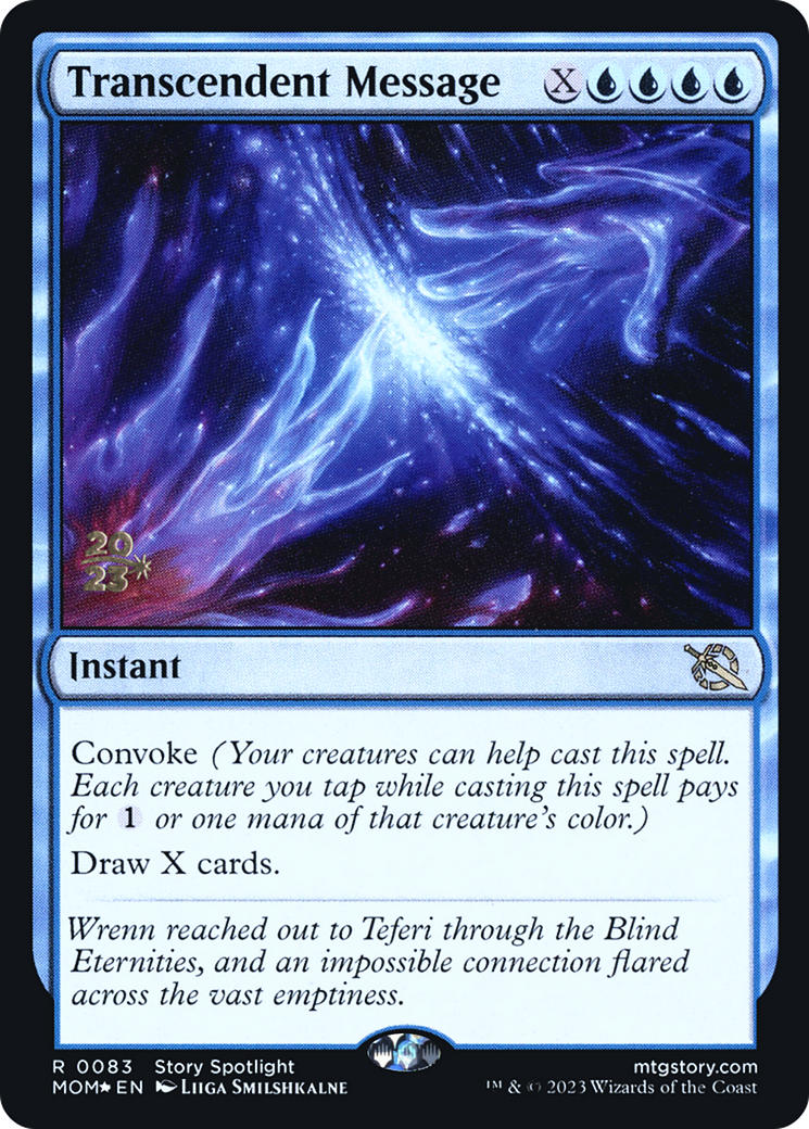 Transcendent Message [March of the Machine Prerelease Promos] | Jomio and Rueliete's Cards and Comics