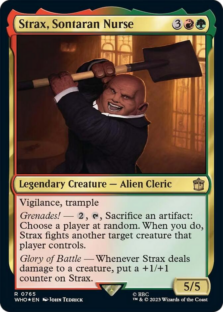 Strax, Sontaran Nurse (Surge Foil) [Doctor Who] | Jomio and Rueliete's Cards and Comics