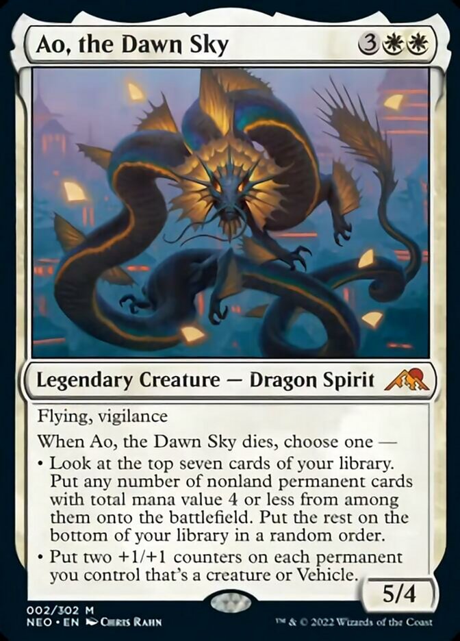Ao, the Dawn Sky [Kamigawa: Neon Dynasty] | Jomio and Rueliete's Cards and Comics