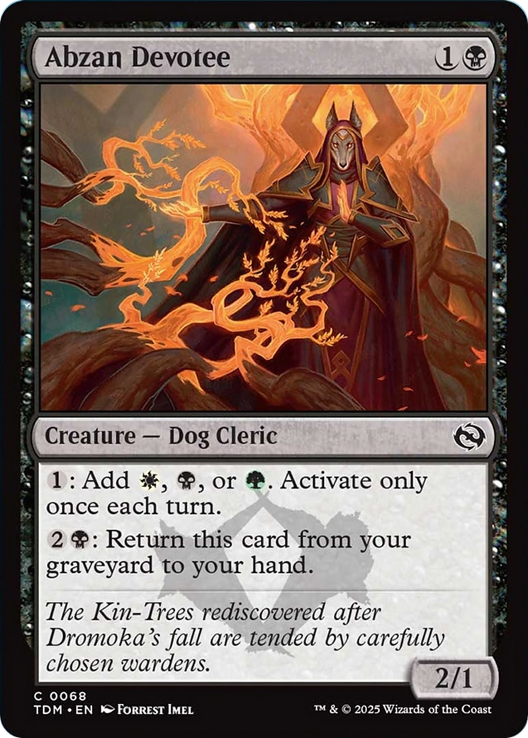 Abzan Devotee [Tarkir: Dragonstorm] | Jomio and Rueliete's Cards and Comics