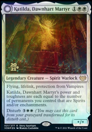 Katilda, Dawnhart Martyr // Katilda's Rising Dawn [Innistrad: Crimson Vow Prerelease Promos] | Jomio and Rueliete's Cards and Comics