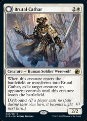 Brutal Cathar // Moonrage Brute [Innistrad: Midnight Hunt] | Jomio and Rueliete's Cards and Comics