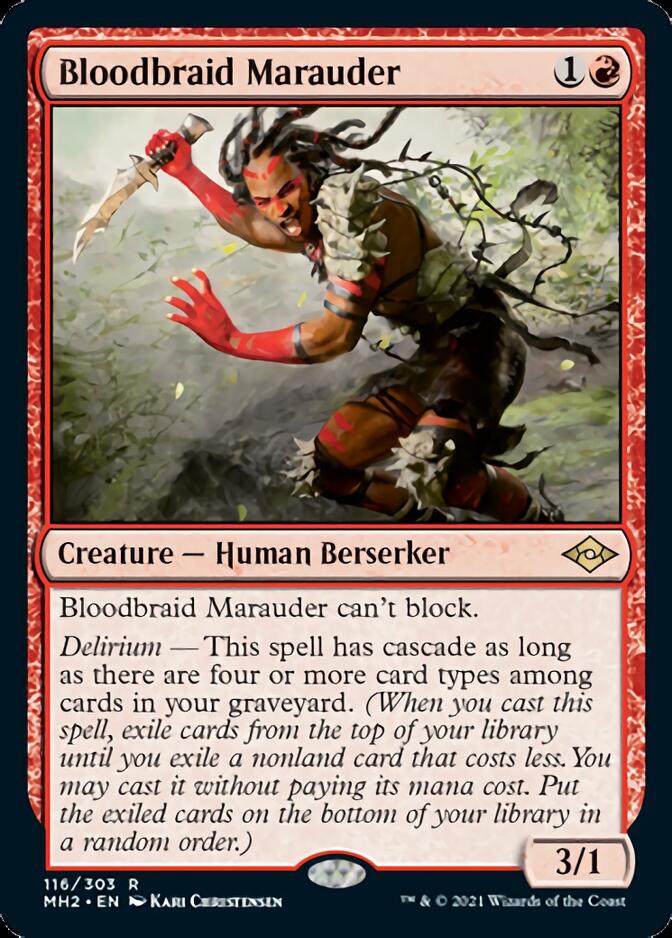 Bloodbraid Marauder [Modern Horizons 2] | Jomio and Rueliete's Cards and Comics