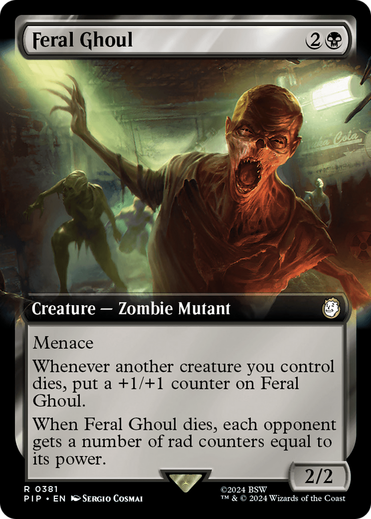 Feral Ghoul (Extended Art) [Fallout] | Jomio and Rueliete's Cards and Comics