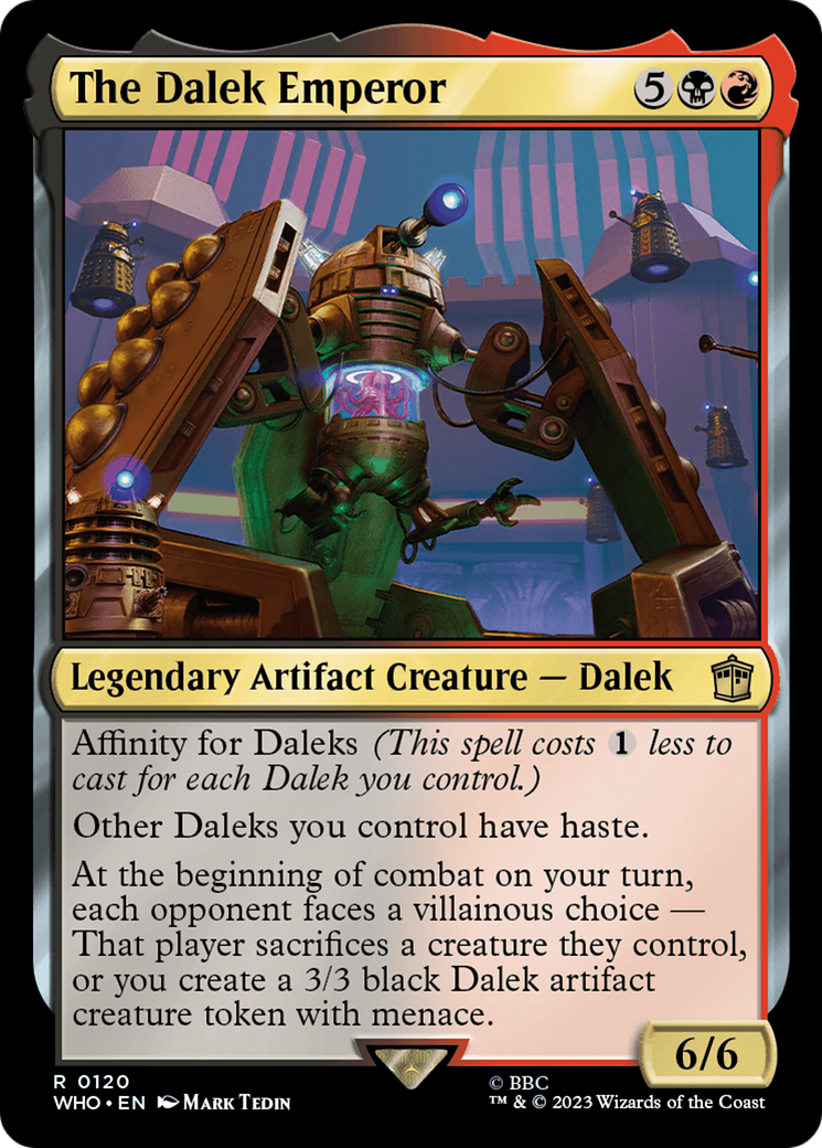 The Dalek Emperor (Extended Art) [Doctor Who] | Jomio and Rueliete's Cards and Comics