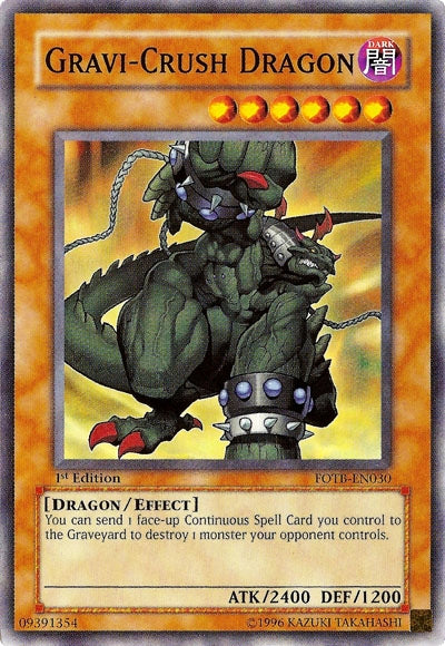 Gravi-Crush Dragon [FOTB-EN030] Common | Jomio and Rueliete's Cards and Comics