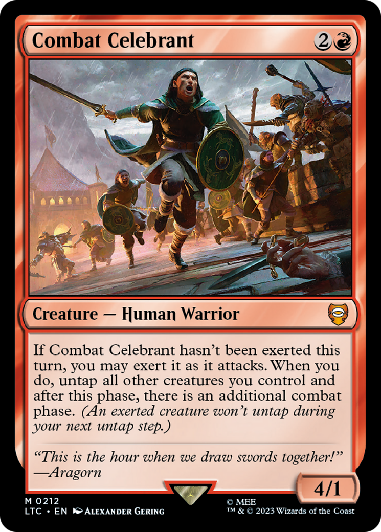 Combat Celebrant [The Lord of the Rings: Tales of Middle-Earth Commander] | Jomio and Rueliete's Cards and Comics