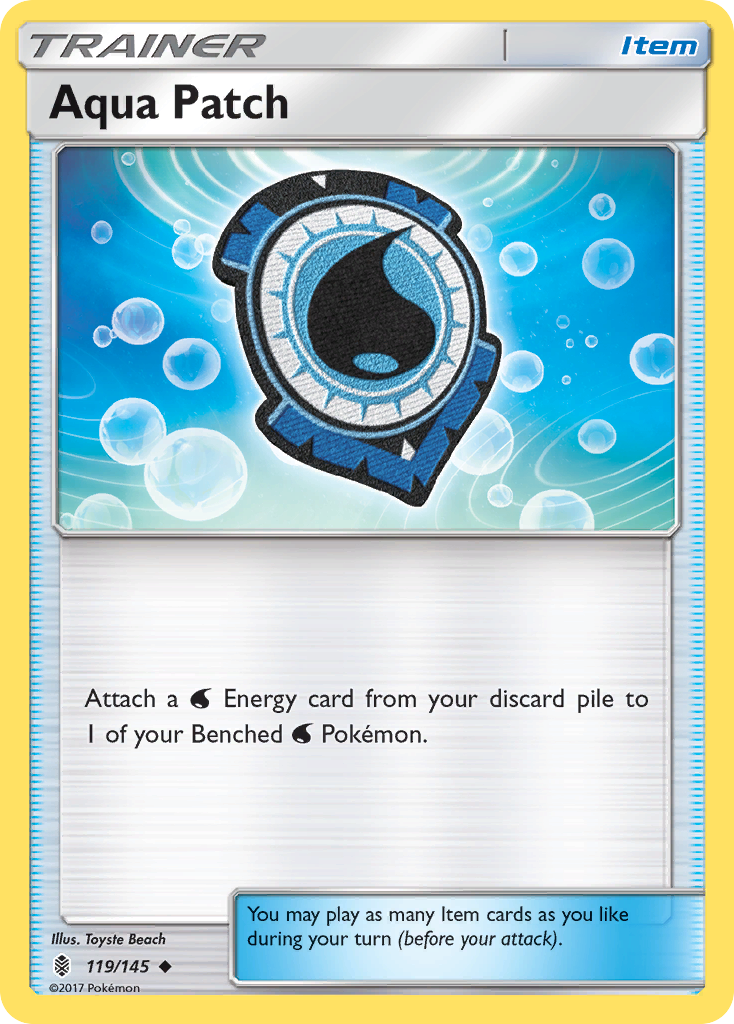 Aqua Patch (119/145) [Sun & Moon: Guardians Rising] | Jomio and Rueliete's Cards and Comics